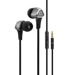 Cellet Universal Flat Wire Stereo Handsfree With Built-in Microphone - Black