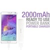 Cellet 2000mAh 1 Amp Universal Power Bank Portable Charger - White Image 1