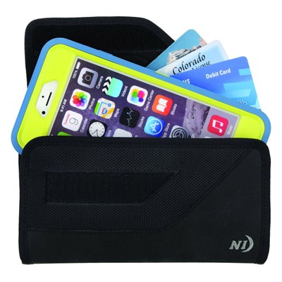Nite Ize Sideways Velcro Clip Pouch - Fits Most Smartphones With Or Without Form Fit Cases (xxl) - Black