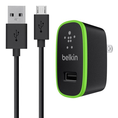 Belkin Micro Usb Travel Charger - 2.4a - Black