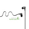 Cellet Universal Flat Wire Stereo Handsfree With Built-in Microphone - Black Image 1