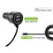 Apple Compatible Cellet Dual Usb 4.4 Amp Car Charger with 5 Ft Cord - Black  PAPP8T44 Image 1