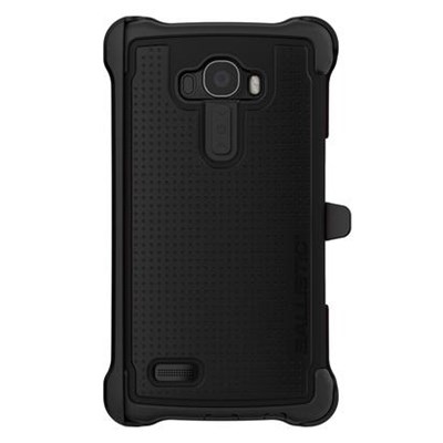 LG Compatible Ballistic Tough Jacket Maxx Case and Holster - Black and Black  TX1627-A06N