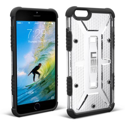 Apple Compatible Urban Armor Gear Composite Hybrid Case - Ice and Black  UAG-IPH6PLS-ICE