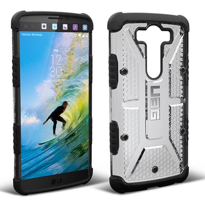 LG Urban Armor Gear Composite Hybrid Case - Ice and Black  UAG-LGV10-ICE