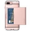 Apple Compatible Spigen Crystal Wallet Case - Rose Gold Image 1
