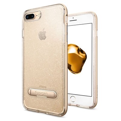 Apple Spigen Crystal Hybrid Case With Kickstand - Gold Quartz Glitter  043CS21215