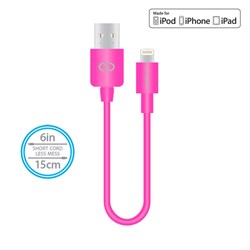 Naztech Mfi Lightning Charge and Sync USB Cable 6 inch - Pink  13435