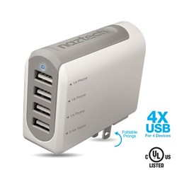 Naztech N260 Quad USB 4.8A Travel Charger Naztech N260 Quad USB 4.8A Travel Charger