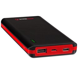 HyperGear QC2.0 plus Type C 12000mAh Power Bank - Black and Red  13702-NZ