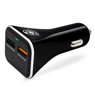 HyperGear Adaptive Dual USB Fast Car Charger - Includes 4ft Micro USB Cable