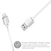 HyperGear MFi Lightning 4 Foot Charge and Sync Cable - White Image 2