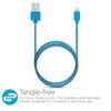 HyperGear Braided MFi Lightning 4 Foot Charge and Sync Cable - Blue and Grey  13836-NZ Image 1