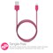 HyperGear Braided MFi Lightning 4 Foot Charge and Sync Cable - Pink and Grey  13838-NZ Image 1