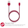 HyperGear Braided MFi Lightning 4 Foot Charge and Sync Cable - Red and Grey  13840-NZ Image 1