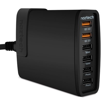Naztech Turbo 6 Desktop Charger with Quick Charge 3 Technology  13841
