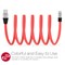 HyperGear Flexi USB-C Charge and Sync Flat 6 Foot Cable - Red  13889 Image 1