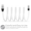 HyperGear Flexi USB-C Charge and Sync Flat 6 Foot Cable - White  13891 Image 1