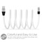HyperGear Flexi USB-C Charge and Sync Flat 6 Foot Cable - White  13891 Image 1