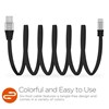HyperGear Flexi USB-C Charge and Sync Flat 6 Foot Cable - Black  13892 Image 1