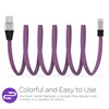 HyperGear Flexi USB-C Charge and Sync Flat 6 Foot Cable - Purple  13894 Image 1