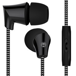 HyperGear Sound Wavez Braided Earphones - Black