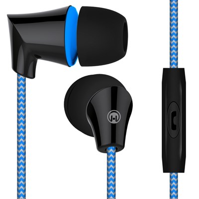 HyperGear Sound Wavez Braided Earphones - Blue