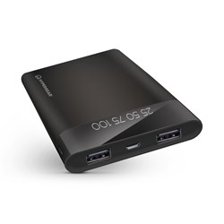 HyperGear 8000mAh Dual USB Portable Battery Pack with Digital Battery Indicator