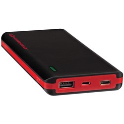 HyperGear QC3.0 and Type C Power Bank 12000mAh - Black and Red