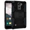 LG Compatible Armor Style Case with Holster - Black and Black  1AM2H-LGS775-BKBK Image 1