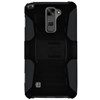 LG Compatible Armor Style Case with Holster - Black and Black  1AM2H-LGS775-BKBK Image 2