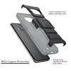 Samsung Compatible Armor Style Case with Holster - Gray and Black  1AM2H-SAMGS8-GRBK Image 1