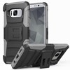 Samsung Compatible Armor Style Case with Holster - Gray and Black  1AM2H-SAMGS8-GRBK Image 3