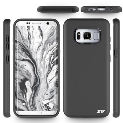 Samsung SLEEK HYBRID Cover with Dual Layered Protection - Black  1SKHB-SAMGS8PLUS-BLK