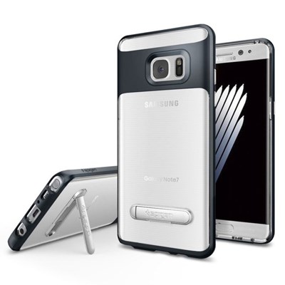 Samsung Spigen Crystal Hybrid Case With Kickstand - Metal Slate  562CS20386
