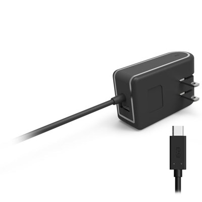 Puregear 4.8a Type C 4 Foot Cable Travel Charger with 2.0 Usb Port - Black  61300PG