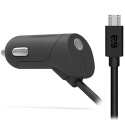 PUREGEAR 2.4A Micro USB Car Charger - Black  61374PG