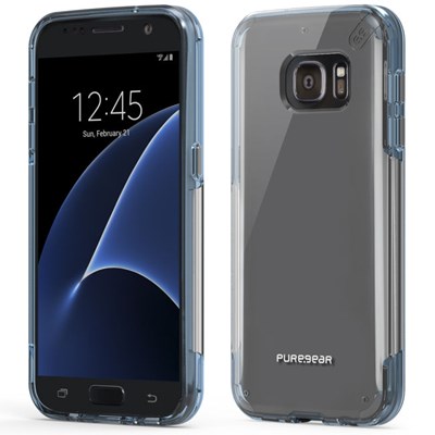 Samsung Puregear Slim Shell Pro Case - Clear and Blue  61398PG