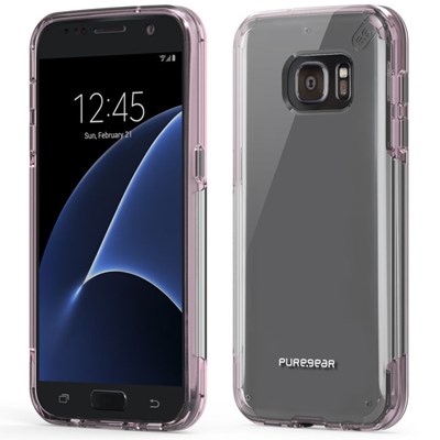 Samsung Puregear Slim Shell Pro Case - Clear and Pink  61399PG