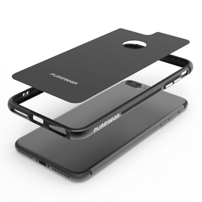 Apple Puregear Glassbak 360 Bumper Case With Tempered Glass Back - Black  61739PG