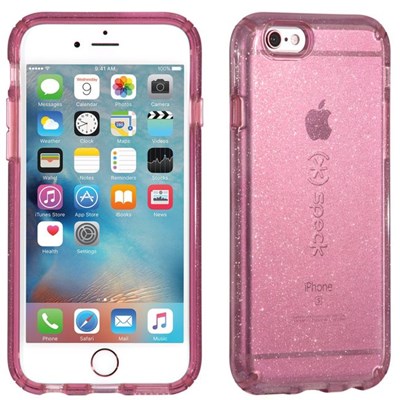 Apple Speck Products Candyshell Clear Glitter Case - Beaming Orchid Gold Glitter  73685-5638