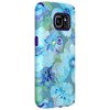 Samsung Compatible Speck Candyshell Inked Case - Aqua Floral Blue and Ultraviolet Purple  75848-C140 Image 1