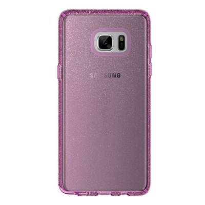 Samsung Speck Products Candyshell Clear Glitter Case - Beaming Orchid Purple Gold Glitter  79455-5638