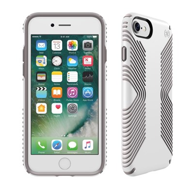 Apple Speck Products Presidio Grip Case - White And Ash Gray  79987-5728