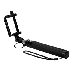 Cellet Extendable Self Portrait Handheld Monopod (2.6 Ft Selfie Stick) With 3.5mm Aux Cable - Black