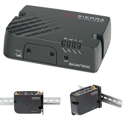 Sierra Wireless AirLink Raven RV50X Industrial LTE Advanced Gateway with Ethernet/Serial/USB/GPS for North America – Includes DC Power Cable and 3 Year Warranty