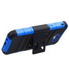 Samsung Compatible Armor Style Case with Holster - Black and Blue Image 1