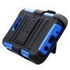 Samsung Compatible Armor Style Case with Holster - Black and Blue Image 3