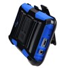 Samsung Compatible Armor Style Case with Holster - Black and Dark Blue Image 1