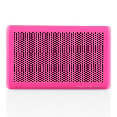 Braven 405 Portable Bluetooth Speaker and mobile Device Charger (2100 Mah) - Ipx7 Certified Water Resistant - Raspberry